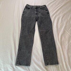PacSun High-Rise Mom Jeans, 26, Black Wash
